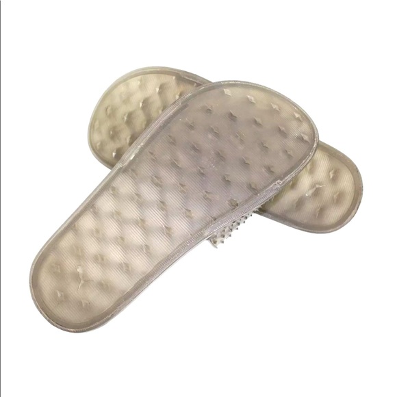 Women's $90 PUMA Fenty x Rihanna Gray Jelly Slide Sandals Flip Flops Sz 5.5 US - Picture 5 of 5